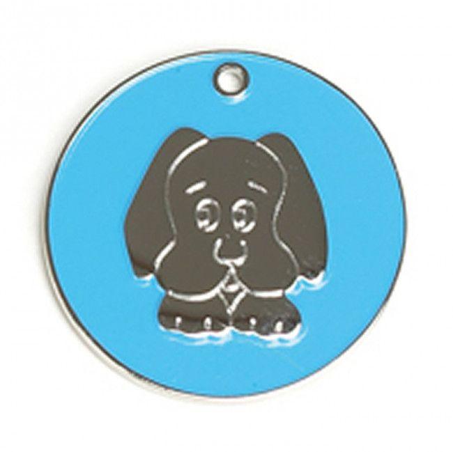 Light Blue Dog Logo - Light Blue Dog Dog Pet Tag