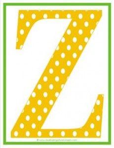 Polka Dot Z Logo - Polka Dot Letters Z