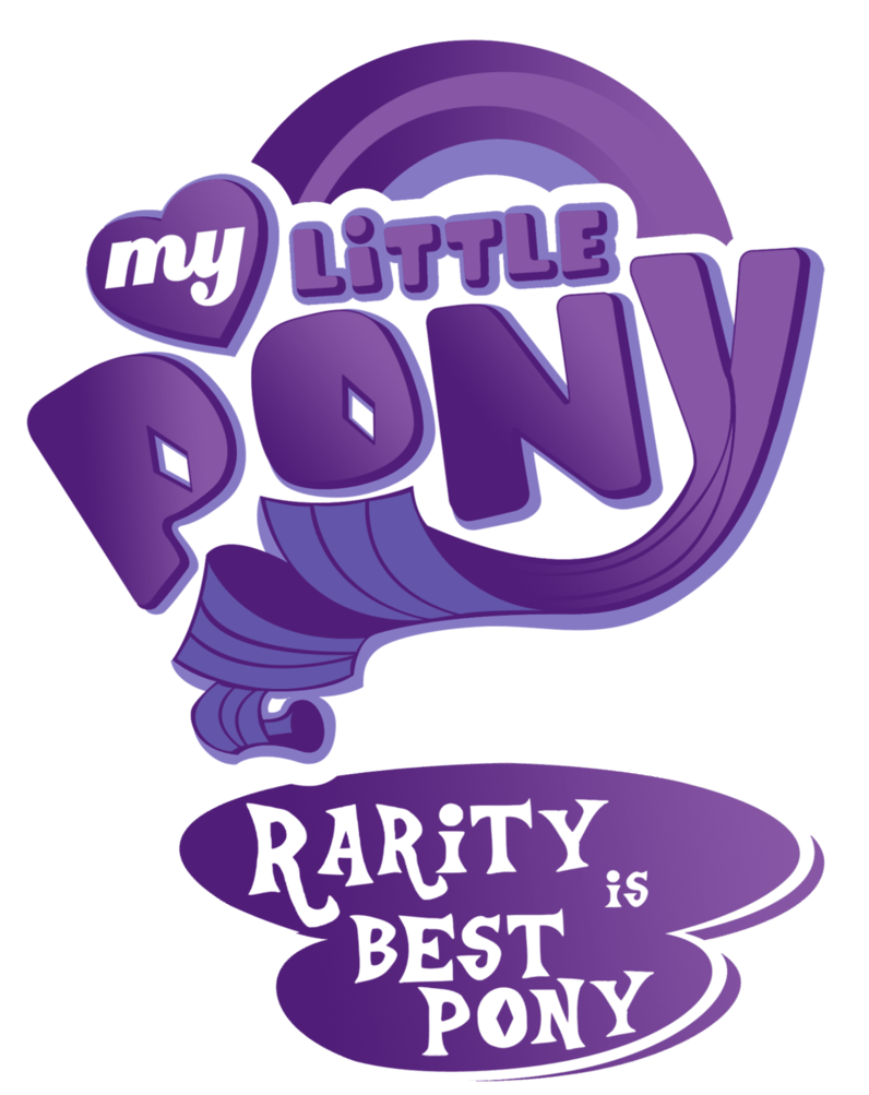 My Little Pony Logo - My Little Pony - Rarity is Best Pony Logo by ~jamescorck on ...