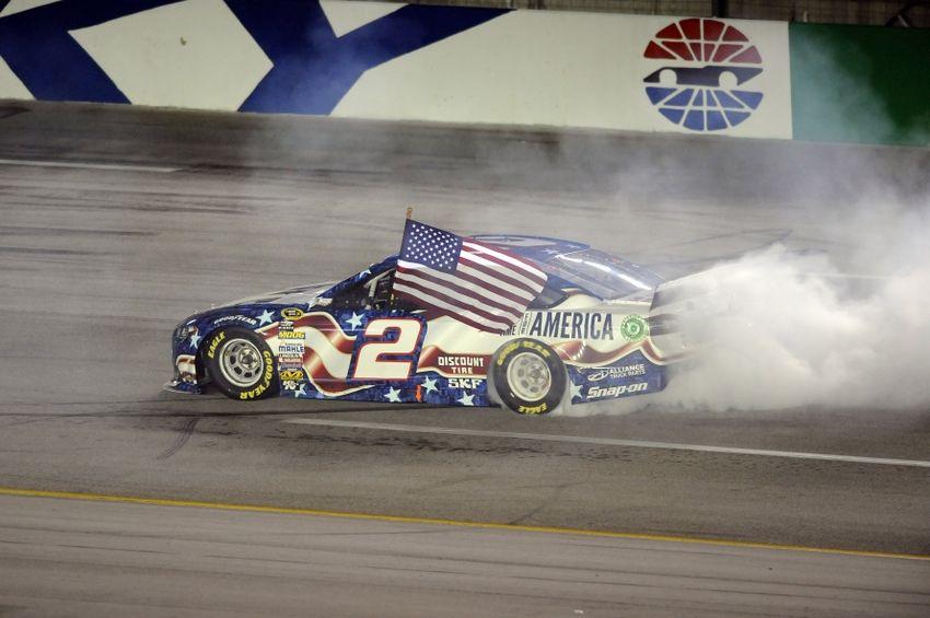 NASCAR Red White and Blue Logo - the NASCAR Red, White and Blue Salute