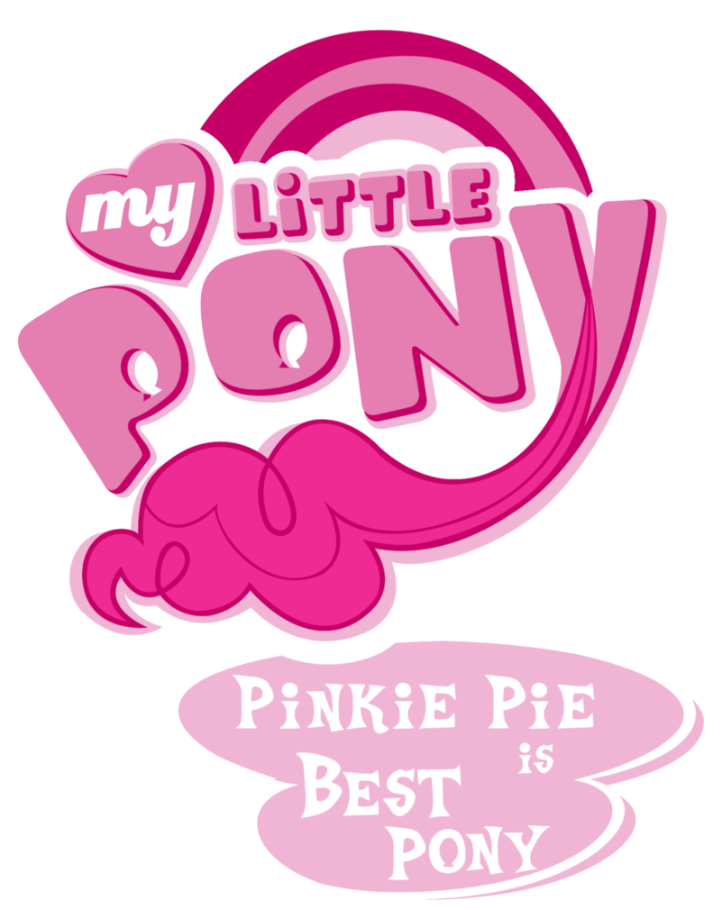 My Little Pony Logo - best pony logos | Fanart - MLP. My Little Pony Logo - Pinkie Pie by ...