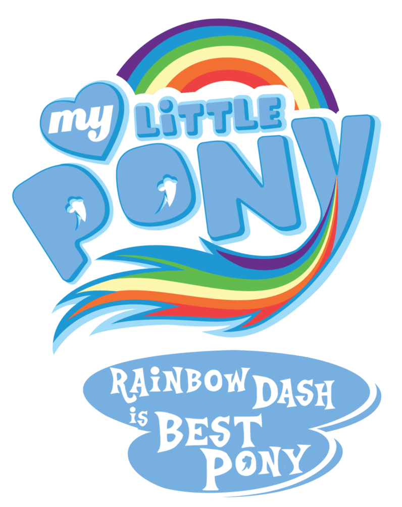My Little Pony Logo - Fanart - MLP. My Little Pony Logo - Rainbow Dash by jamescorck ...