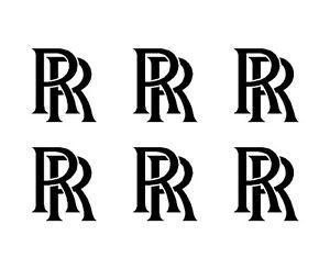 Rolls-Royce Logo - Rolls Royce Logo Vinyl Decals Phone Laptop Dash Small 1.5