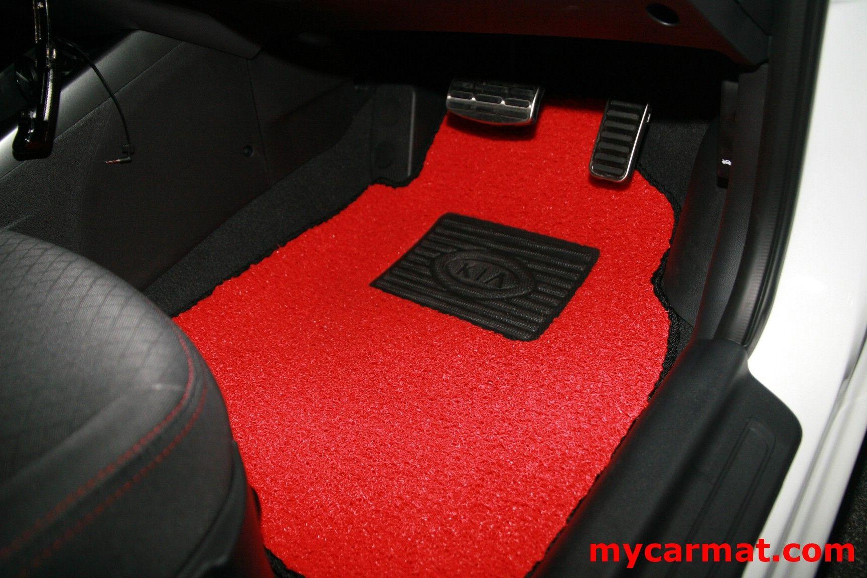 Black Black Red Car Logo - Car Logo | MyCarMat - Customized Car Mat