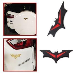 Black Black Red Car Logo - Car Side Door Sticker Rear tail Batman Badge Emblem Tail Decal Black ...