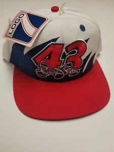 NASCAR Red White and Blue Logo - NWT VTG 90s Richard Petty Logo 7 Sharktooth Snapback Hat NASCAR Red ...