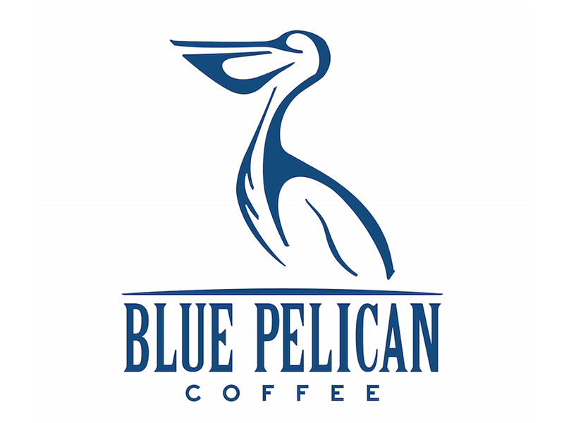Blue Pelican Logo - Blue Pelican Coffee Logo