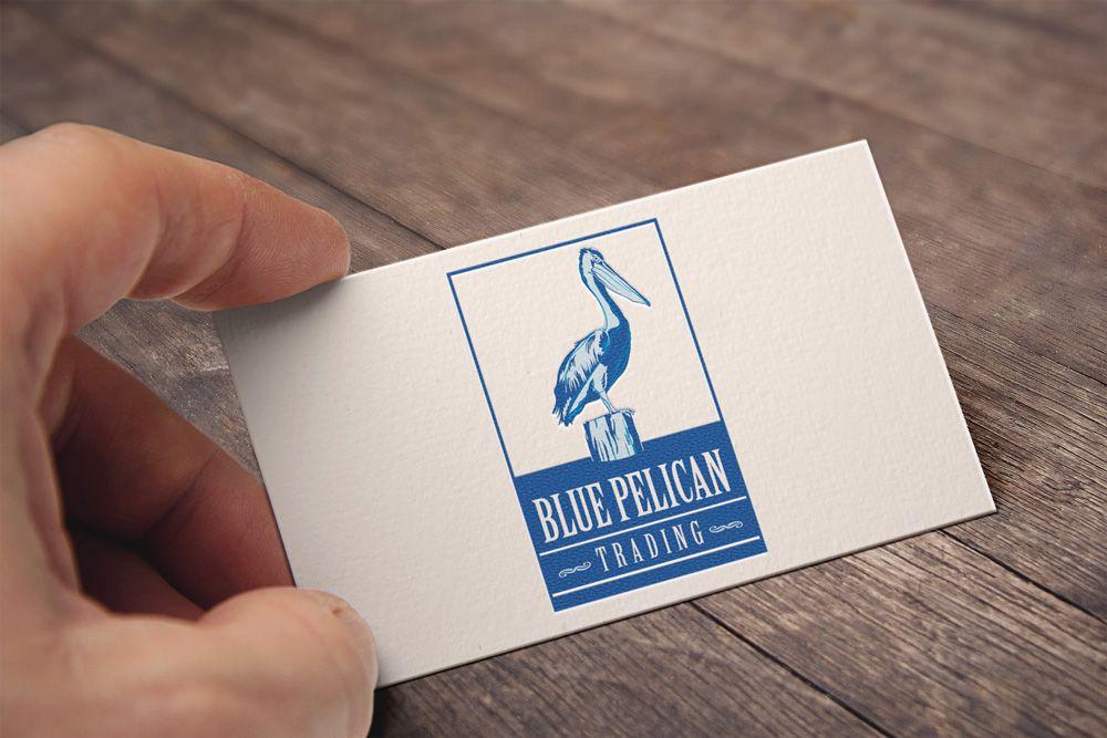 Blue Pelican Logo - New Orleans Identity and Logo Design. Blue Pelican Trading. Good