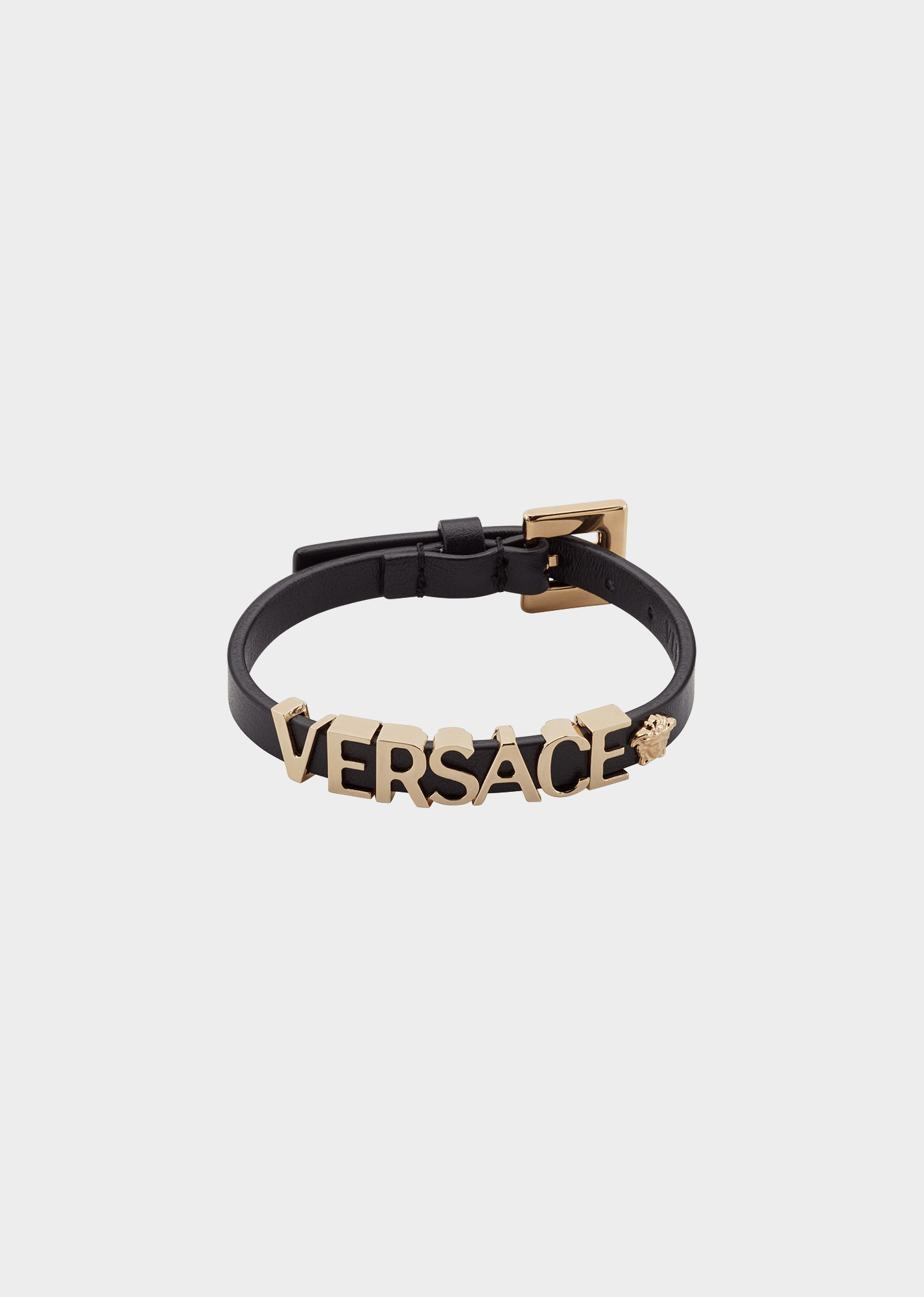 Versage Logo - Versace Versace Logo Leather Bracelet for Women | UK Online Store