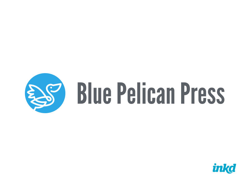 Blue Pelican Logo - Blue Pelican Press - custom #logo #design by Inkd | Inkd Custom ...