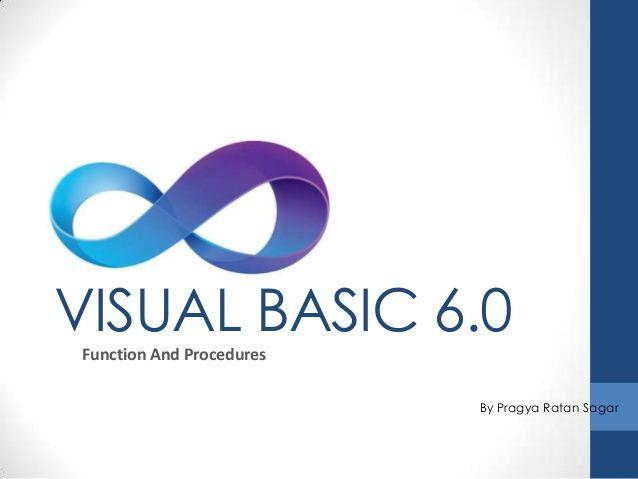 Visual Basic Logo - VB Function and procedure