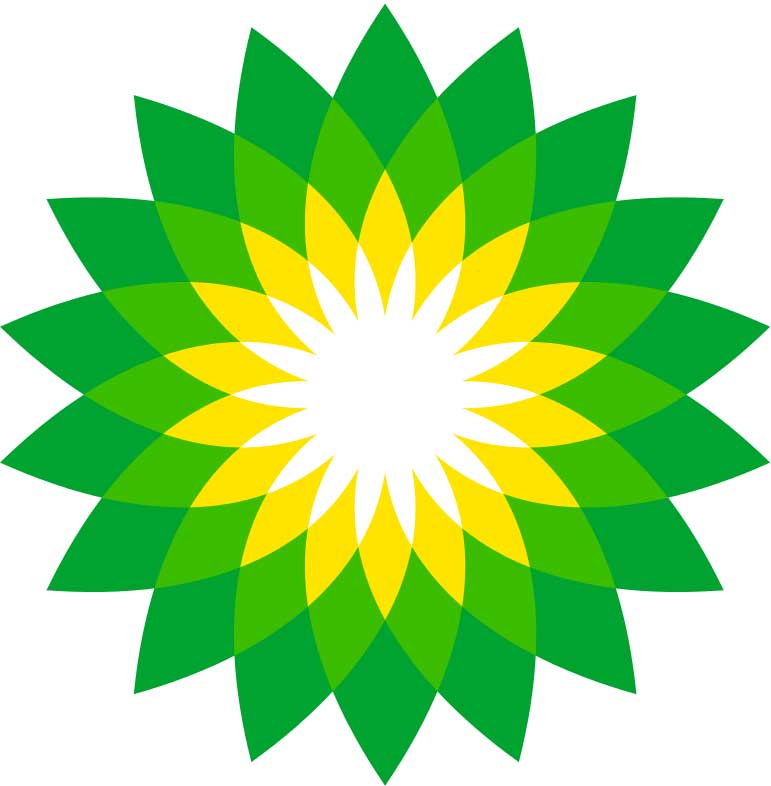 Green and Yellow Star Logo - BP Logo Masonic Blazing Star