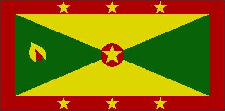 Green and Yellow Star Logo - Flag of Grenada