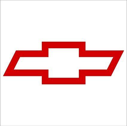 Red Chevrolet Logo - Crawford Graphix Bowtie Sticker for Chevrolet Chevy