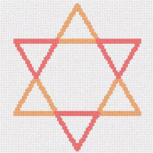Red Triangle Star Logo - Triangle Star 2 Needlepoint Kit or Canvas (Jewish/Judaica) | eBay