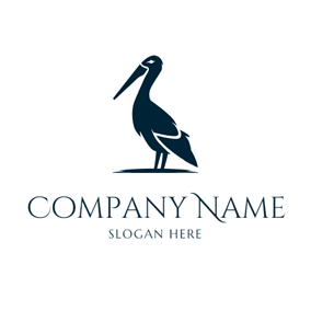 Blue Pelican Logo - Free Pelican Logo Designs | DesignEvo Logo Maker