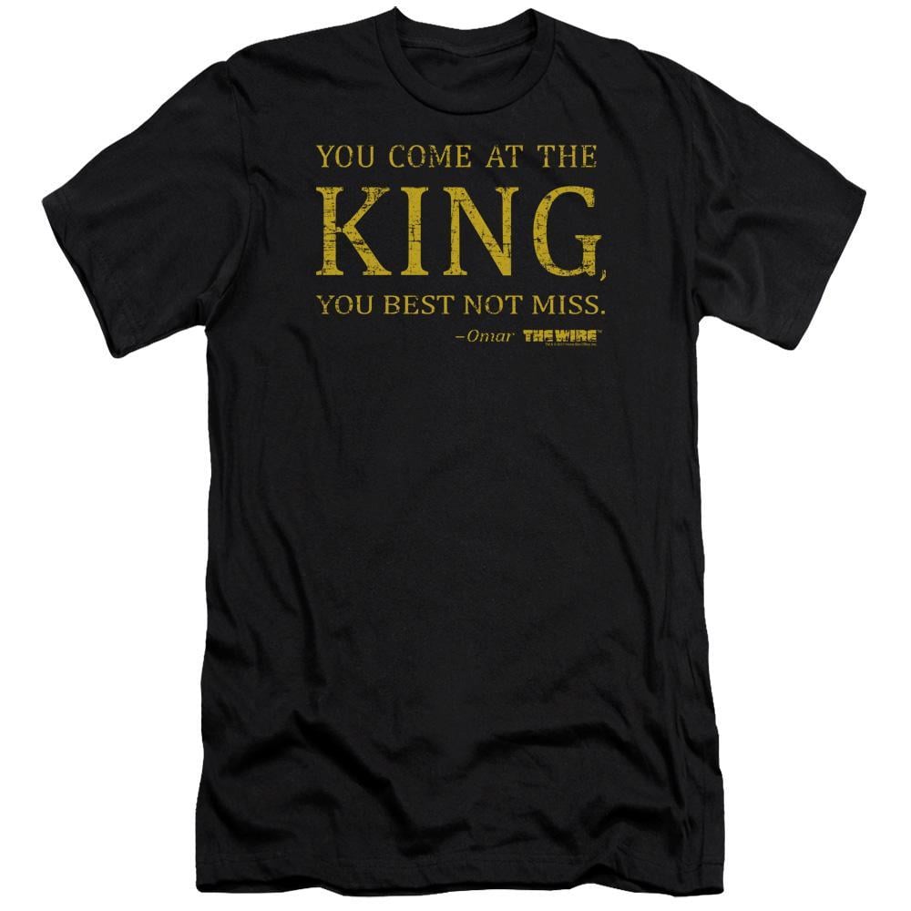 King Omar Logo - King Black T-shirt from The Wire – HBO Shop