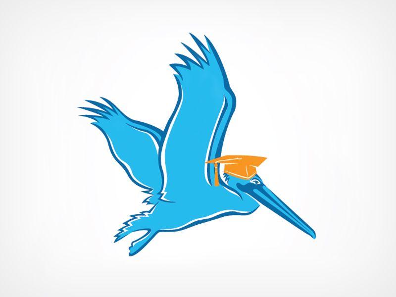 Blue Pelican Logo - Blue Pelican by Evanna Landry | Dribbble | Dribbble