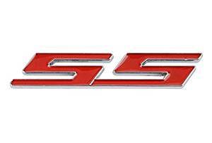 Red Chevrolet Logo - Incognito 7 3D Laxury Chevrolet Camaro SS Metal Logo SS Emblem