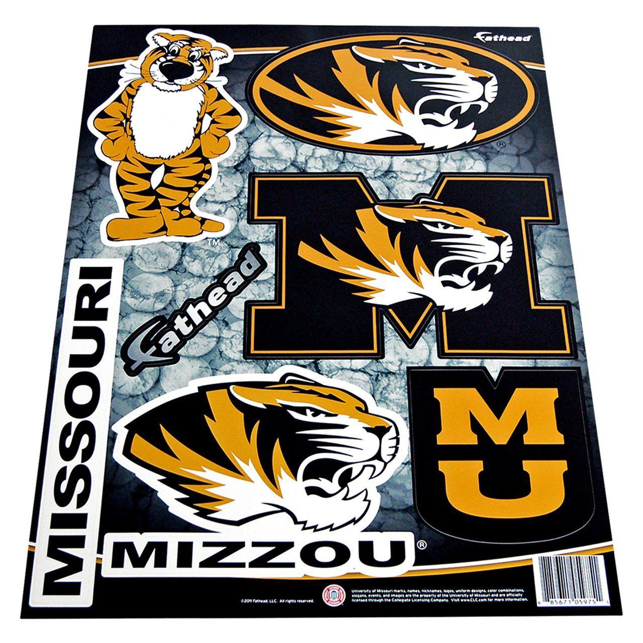 Missouri Tigers Logo - Amazon.com : Missouri Tigers Team Logo Wall Graphic by Fathead ...