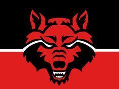 Astate Red Wolves Logo - Pin by Andy Nobles on Red Wolves | Pinterest