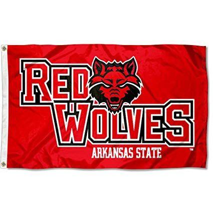 Astate Red Wolves Logo - Amazon.com : Arkansas State Red Wolves A State University Large