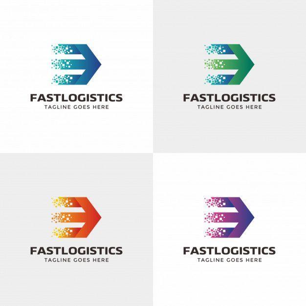 Logistics Logo - Fast logistics logo, arrow, speed logo design template
