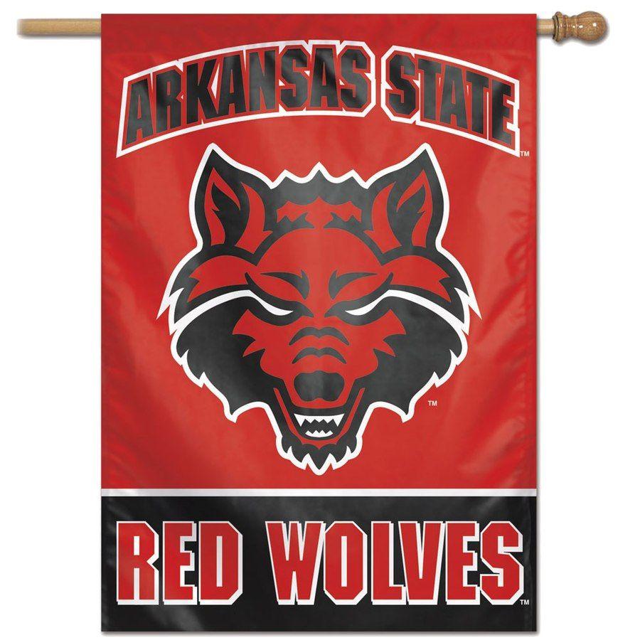 Astate Red Wolves Logo - WinCraft Arkansas State Red Wolves 28 x 40 Primary Logo Single