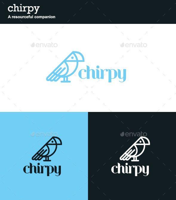 Aviary App Logo - Chirpy Logo AI Illustrator, Resizable, CS alarm, animal, app