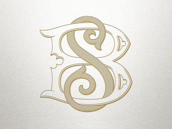 Bs Logo - Wedding Logo Design BS SB Wedding Logo Digital | Etsy