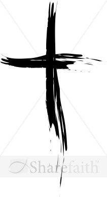 Paintbrush Cross Logo - Cross Painted in Black | Sayings I like | Tattoos, Black cross ...