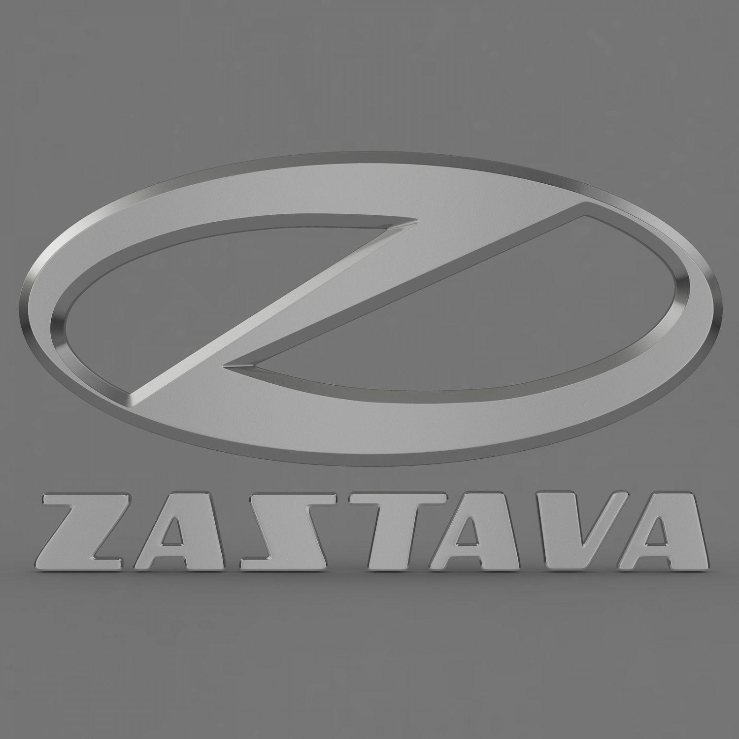 Zastava Logo - Zastava logo 3D Model in Parts of auto 3DExport