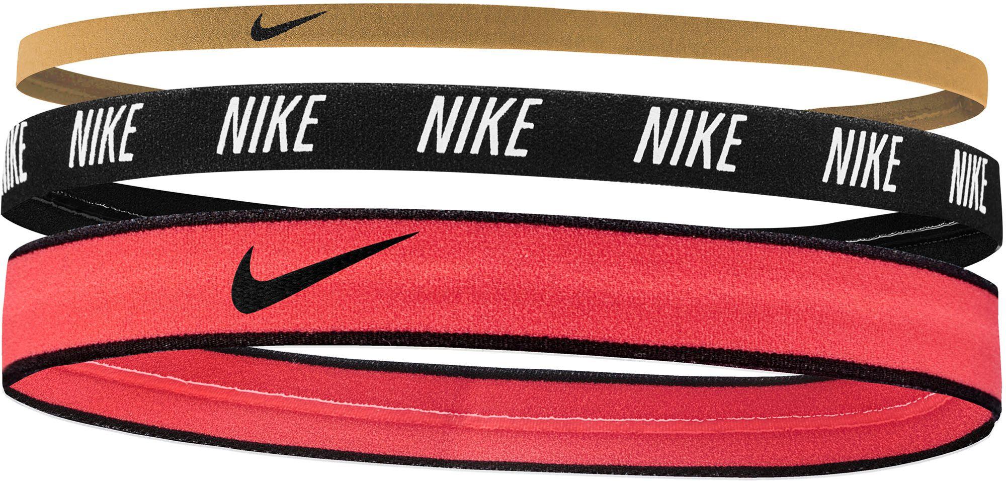 Mixed Red and Black Nike Logo - Lyst 3 Pack Mixed Headbands In Black