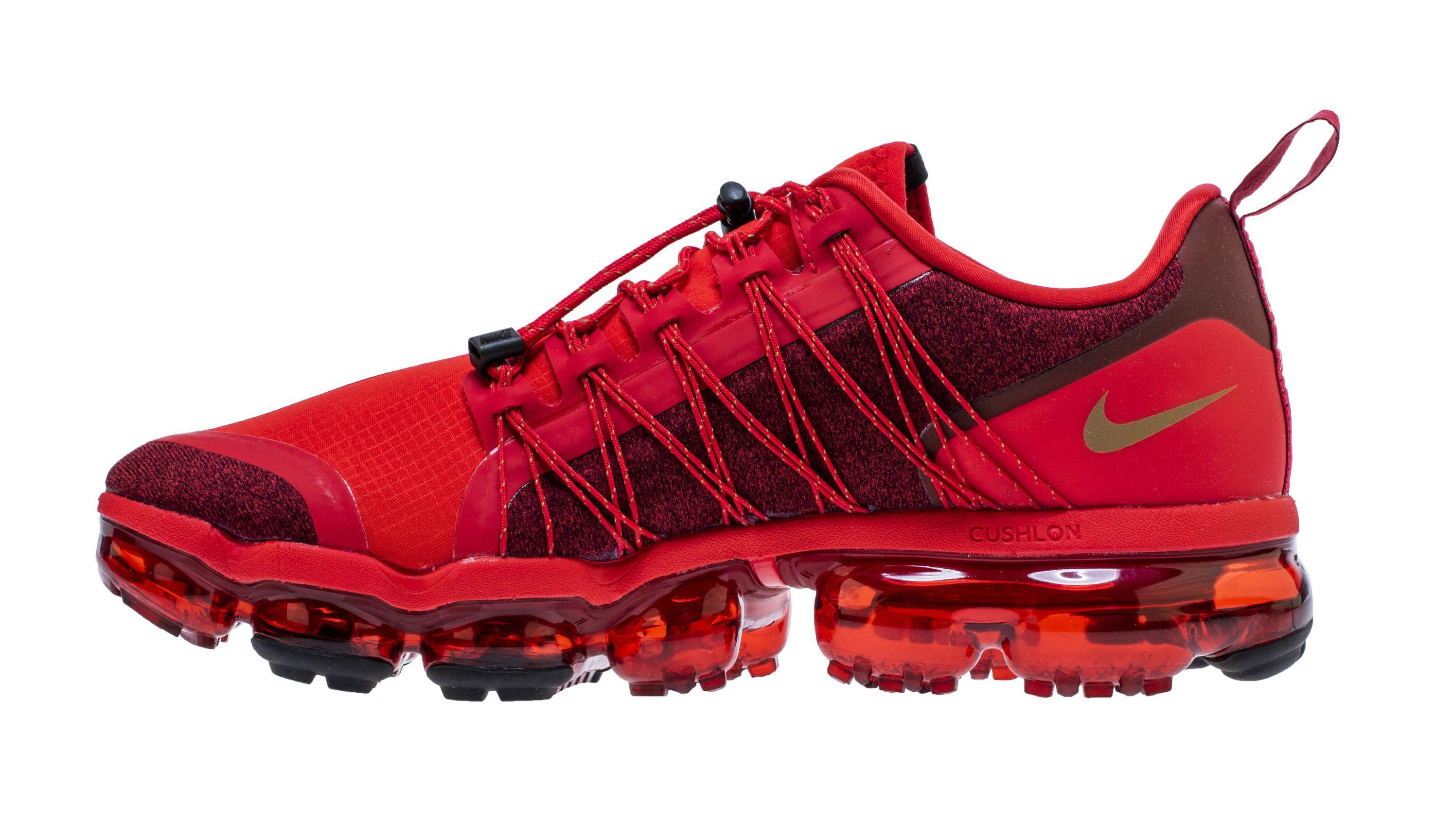 Mixed Red and Black Nike Logo - Nike Air VaporMax Run Utility Canyon Red Black Releasing Next Month ...
