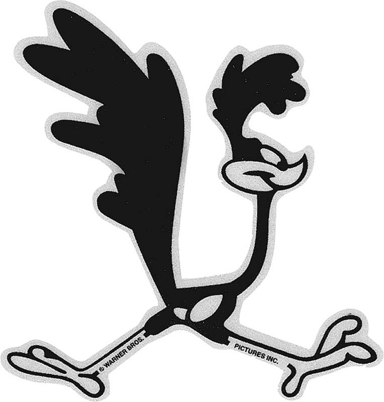 Roadrunner Bird Logo - MS482R | 1968 Road Runner Running Road Runner Bird Reflective ...