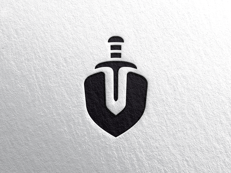 Sword and Shield Logo - Sword & Shield Logo Black by Aditya. Logo Designer. Dribbble