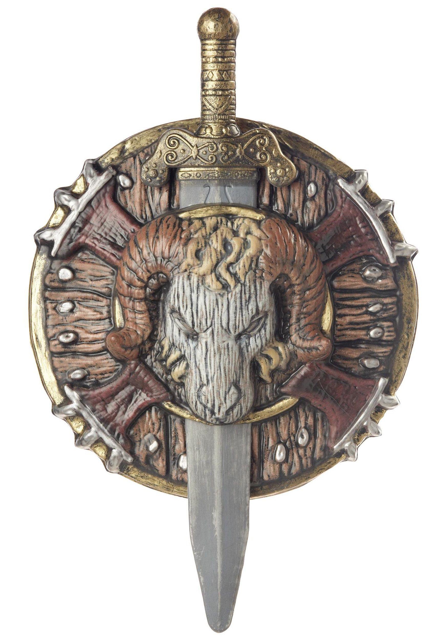 Sword and Shield Logo - Barbarian Combat Shield and Sword