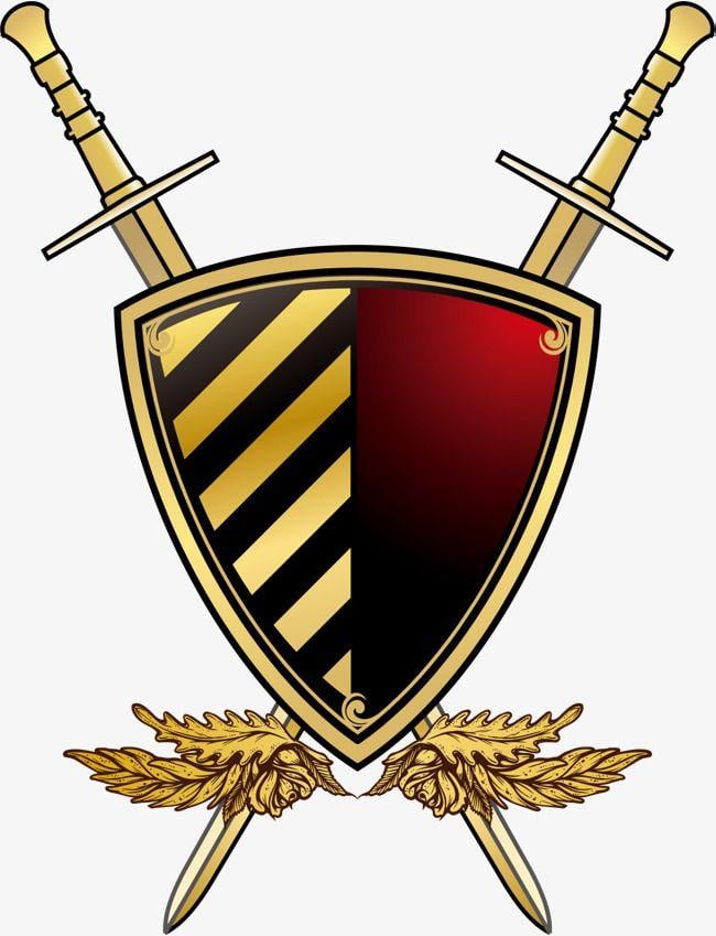 Sword and Shield Logo - Golden Shield Sword, Shield Clipart, Sword Clipart, Golden Shield ...