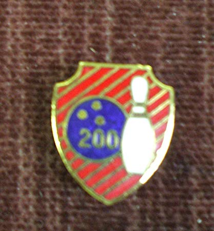 Sport Red White and Blue Shield Logo - Amazon.com : Bowling pin enameled Shield 200 Club Blue White red