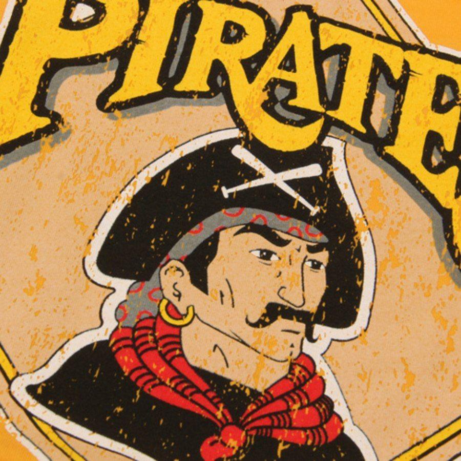 Pittsburgh Pirates Old Logo - Men's Majestic Threads Gold Pittsburgh Pirates Vintage Logo Soft