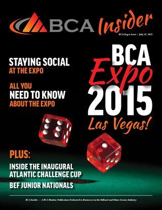 BCA Billiards Vegas Logo - BCA Insider - 2015 Expo Edition by Billiard Congress of America - issuu