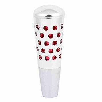 Silver Car with Red Circle Logo - Move&Moving(TM) Concave Circle Manual Shift Knob Red Silver Tone ...