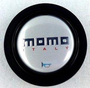 Silver Car with Red Circle Logo - NEW Genuine Momo car steering wheel horn push button. Silver Logo ...