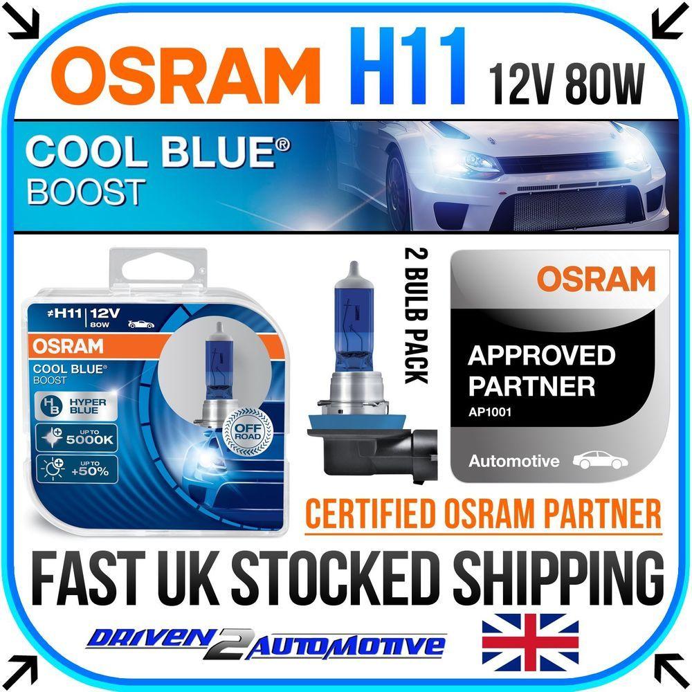 Cool Boost Logo - 2x OSRAM H11 COOL BLUE BOOST BULBS FOR DODGE DART 2.4 04.12 ...