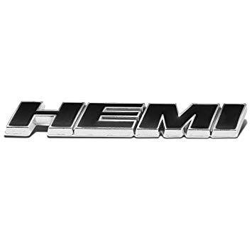 Hemi Logo - DNA EM L HEMI BK Logo Metal Decal Emblem
