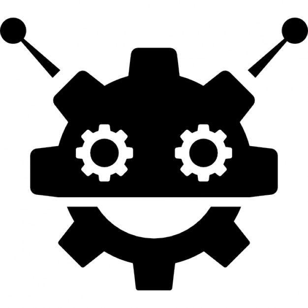 Black Robot Logo - Free Robot Icon Free 131312 | Download Robot Icon Free - 131312