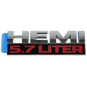 Hemi Logo - DODGE RAM CHRYSLER JEEP HEMI 5.7 LITER EMBLEM NAMEPLATE