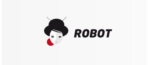 Black Robot Logo - 30 Cool Designs of Robot Logo | Naldz Graphics