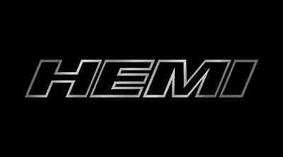 Hemi Logo - NEW DODGE MAGNUM HEMI 5.7L Logo Black Stainless Steel License Plate ...