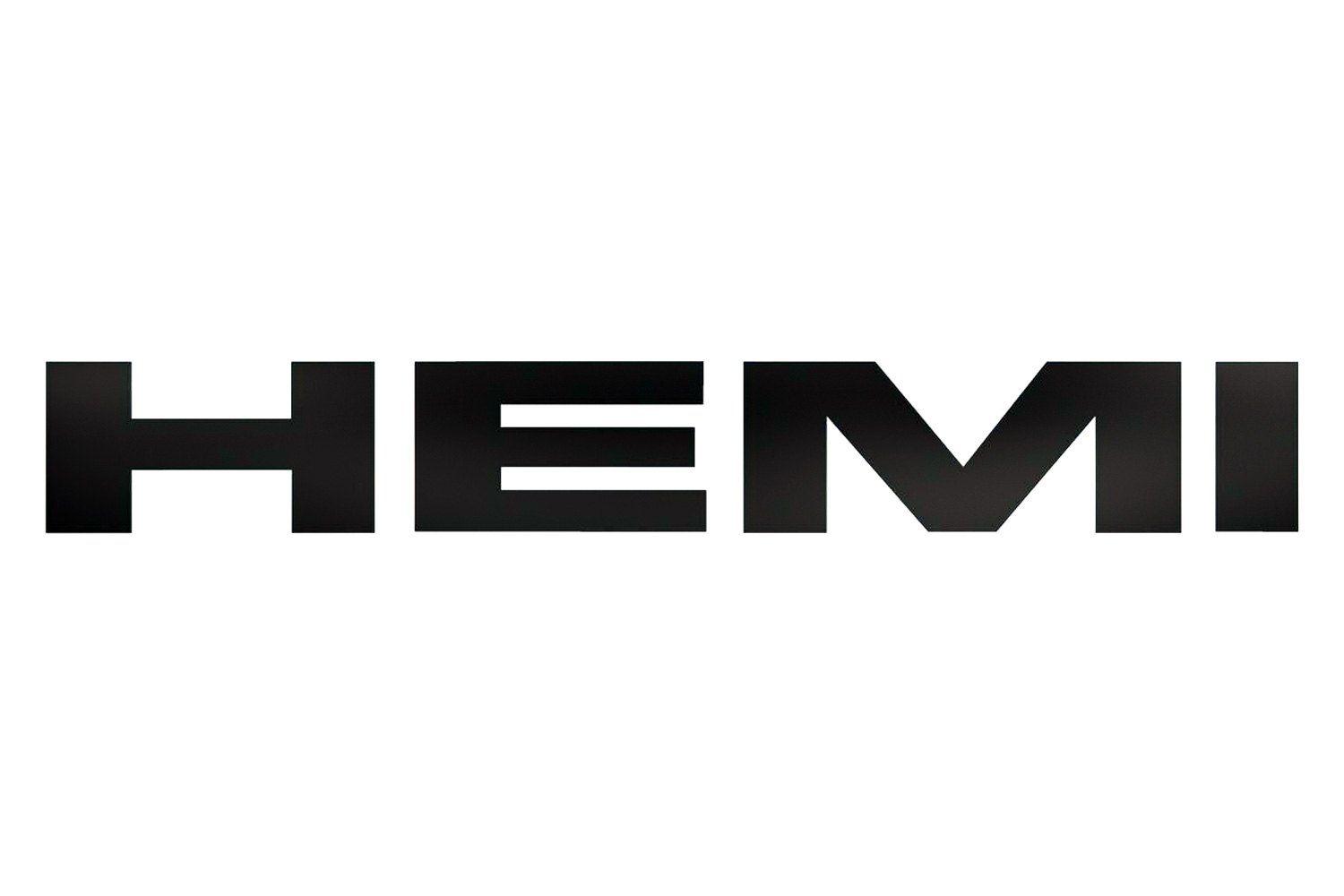 Hemi Logo - WindRestrictor® Chall-GP-6-Red - Red Wind Deflector Glow Plate with ...
